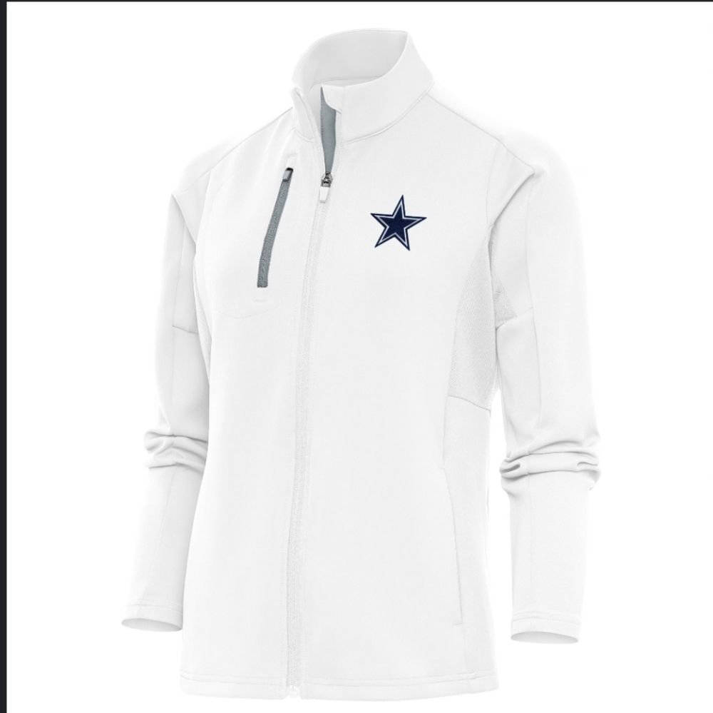 Dallas Cowboys Antigua Women's Team Logo Generation Full-Zip Jacket - White